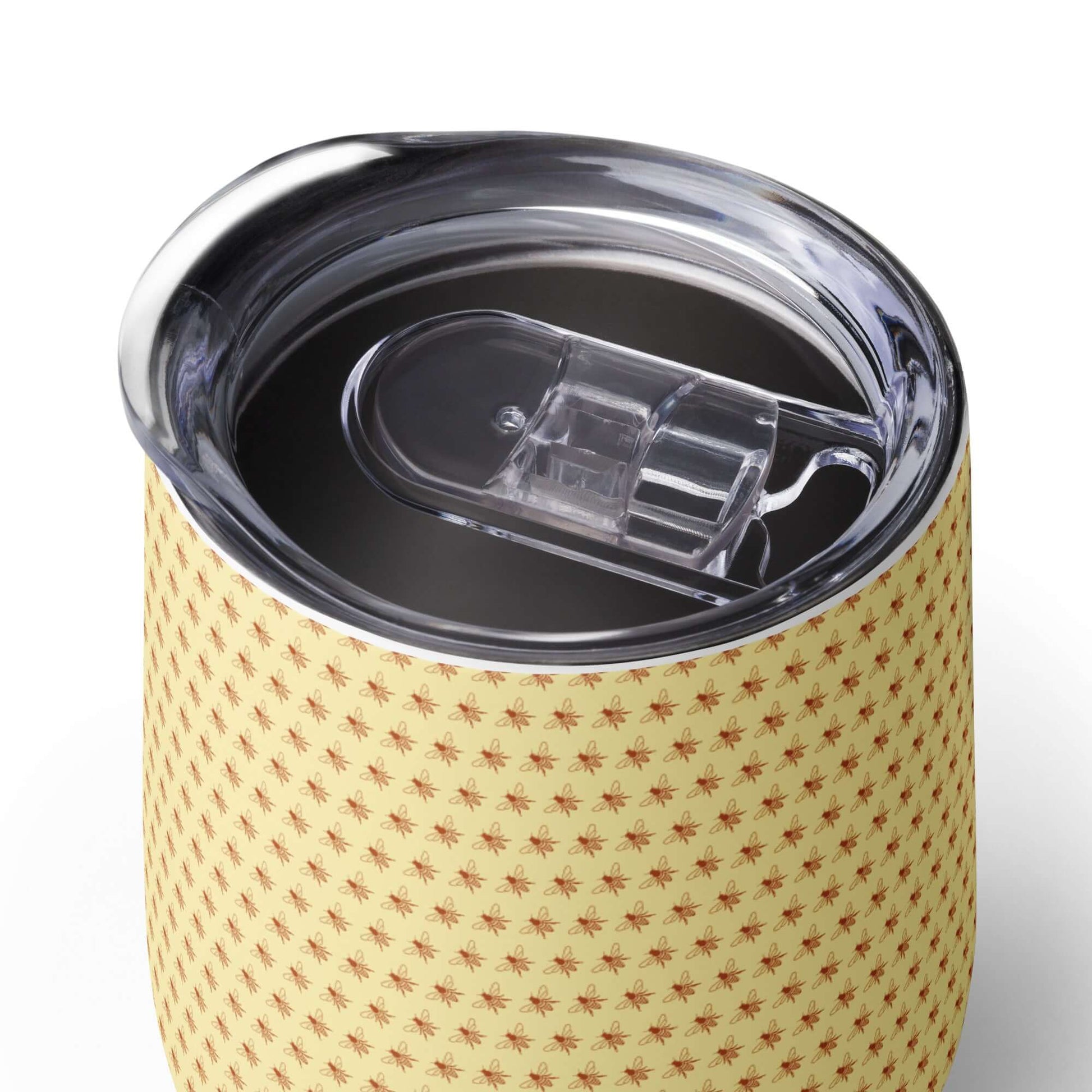 335ml Wasp tumbler with yellow background