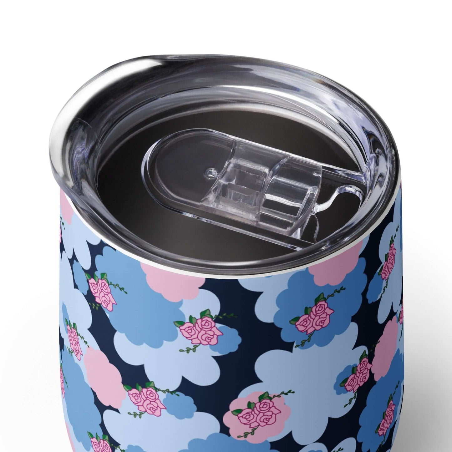 335ml Floral Pattern Tumbler with lid